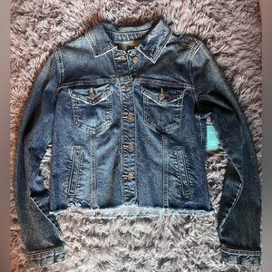 Maurices Distressed Jean Jacket NWT